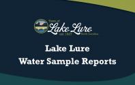 Lake Lure Water Sample Reports