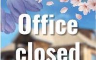 Office closed sign