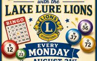 Bingo with the Lake Lure Lions Mondays at 7pm