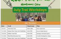 July 2026 Trail Work Days