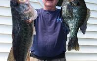 Gary Hasenfus with two fish