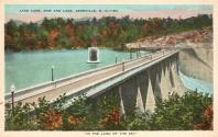 Postcard with Lake Lure Dam