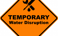 Temporary Water Service Interruption Sign