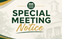 special meeting notice sign