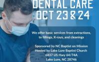 Free Dental Care Flyer - October 23, 2026