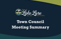 Town Council Meeting Summary Sign