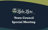 Lake Lure Town Council Special Meeting