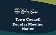 Town Council Regular Meeting Sign